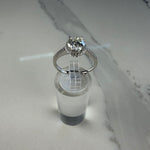 Moissanite Halo Ring
