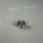 Moissanite Halo Earrings